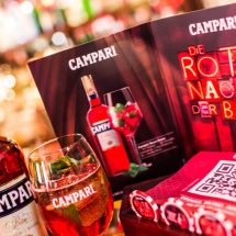 Werbemittel Campari´s Rote Nacht der Bars