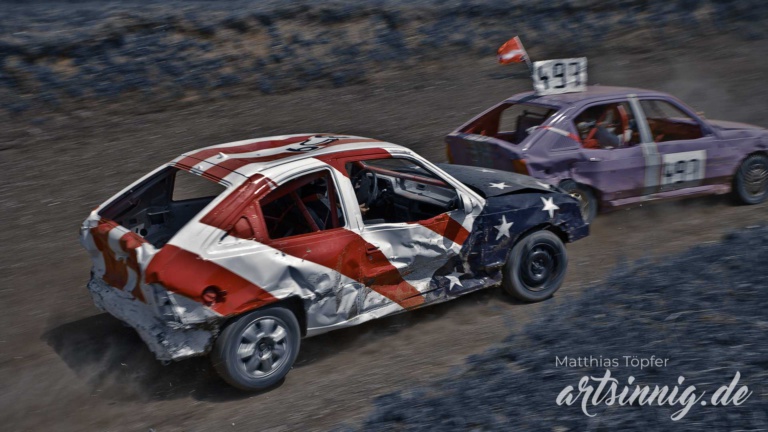 slow shutter speed motorsport stock car racing