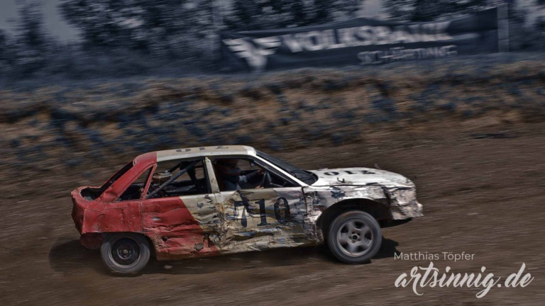 slow shutter speed motorsport stock car racing