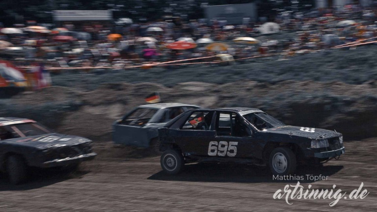 slow shutter speed motorsport stock car racing