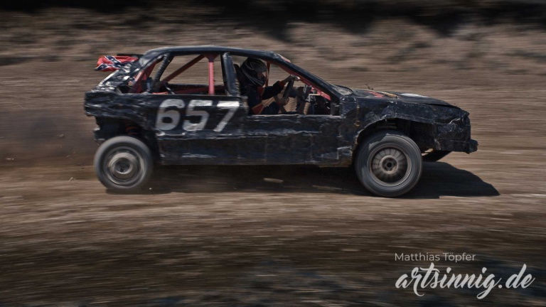 slow shutter speed motorsport stock car racing