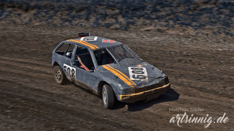 slow shutter speed motorsport stock car racing